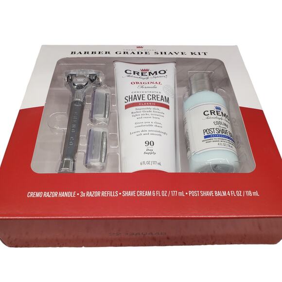 Mens Shaving Kit Luxury Shaving Kit Cremo Barber Grade Shave Kit Mens Gifts - Picture 11 of 15